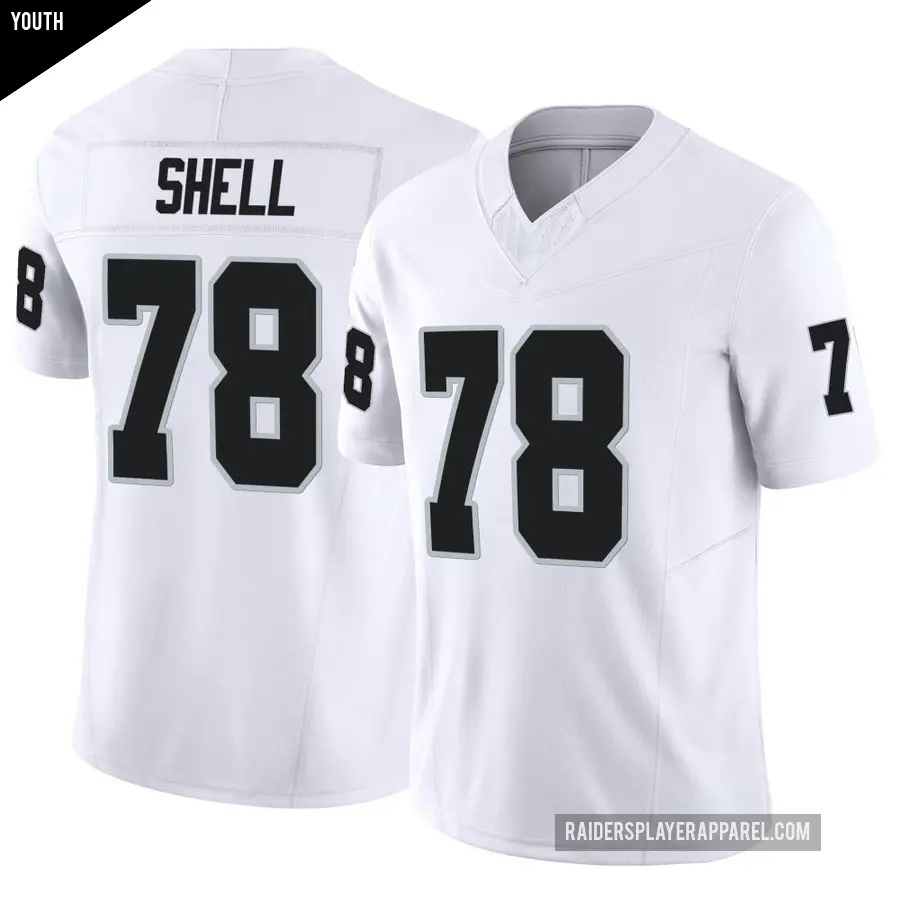 Youth Las Vegas Raiders ＃78 Art Shell White Limited Vapor F.U.S.E. Jersey